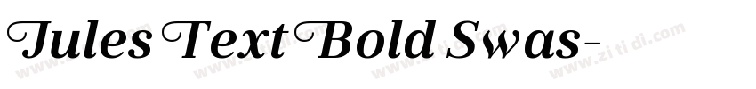 Jules Text Bold Swas字体转换